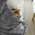 Onarway Washable Dog Blanket for Puppy - 4 Packs of 28”x20” Fluffy Soft Throws for Cats and Dogs - Fleece Blankets for