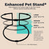 Enhanced Pet Bowl Stand with New Anti-Skid Feature, Exclusively for Enhanced Pet Bowl (Small)