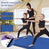 2 6 MMA, GYMAX Exercise Mat, FT x FT Bi-Fold with Carry Handles, Thick Home Workout Floor Mat for Gymnastics, Tumbling