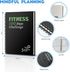 Harphia 100 Days Challenge Fitness Tracker Notebook - A5 Workout Journal for Men and Women, Progress Log Book Planner