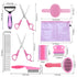 Dog Grooming Brush Shedding Kit - 9PCS Complete Grooming Solution for All Breeds, Promotes Healthy Skin and Coat