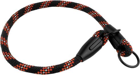BronzeDog Rope Pro Training Dog Collar, Braided No Pull Quick Release Lead for Small Medium Large Dogs (M - 19.7" Long,