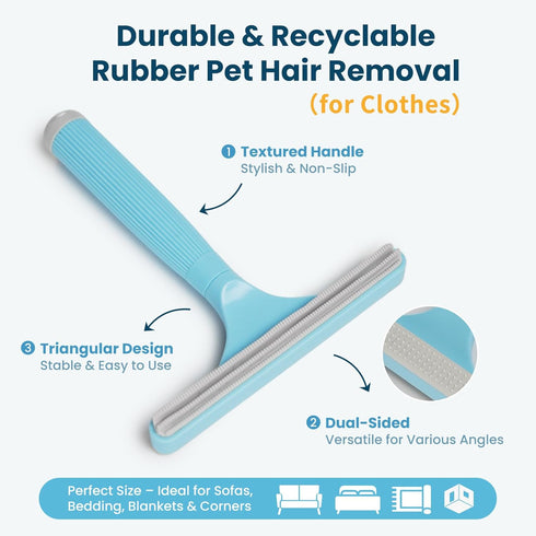 3-in-1 Set Analan Pet Hair Remover & Grooming for Dogs & Cats Self-Cleaning Brush for Shedding, Cat Brush, Metal Fur