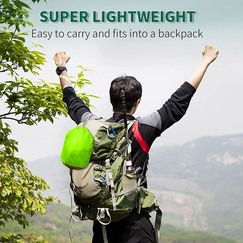 SZHLUX Camping Hammock, Double & Single Portable with 2 Tree Straps, Great for Hiking, Outdoor, Beach