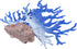 Semetall Artificial Coral Ornament, Resin Aquarium Plants Coral Fish Tank Decorations in Blue White