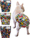 CuteBone Washable Dog Diapers Female No Tail Hole 3 Pack Reusable Doggie