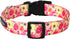 Maca Bates Designer Cute Dog Collar with Rose Flower, Spring Collars for Small, Medium, Large Chihuahua and Pitbull