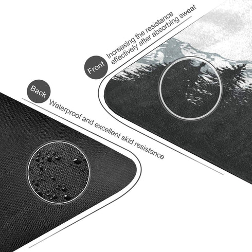 Qilmy Fantasy Mandala Pattern Yoga Mat, Eco-Friendly Non-Slip Texture Pro Exercise & Workout Mat