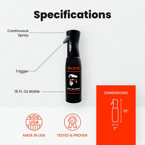 SKIPS All Purpose Boat Cleaner: Premium Boat Cleaner for Spots, Spills & Cool-Touch Fabrics Great for Vinyl, Leather