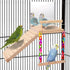Kyouki Bird Perch Platform Bird Toys with Bird Mirror Climbing Ladder Swing, Parakeet