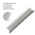 Pet Comb Dog Grooming Tool with Long and Short Teeth for Comfortable Pet Hair Removal, Black