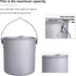 Outdoor Titanium Pot with Lid, 750ml - 2900ml, Folding Bail Handle, Camping Hiking Picnic Set