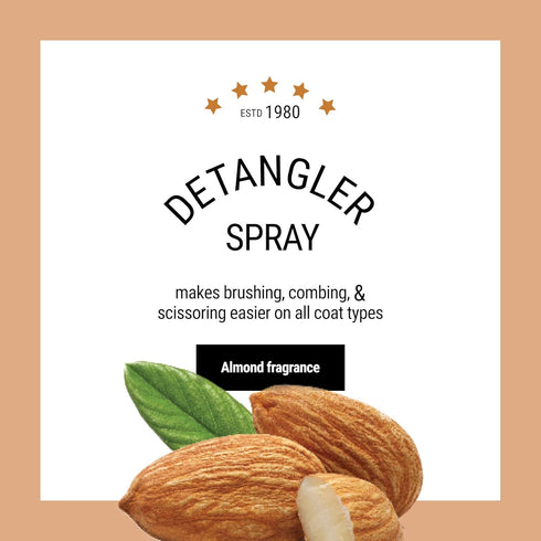 Anti-Static Detangler Dog Spray - All Natural Ingredients for Fly-Away Hair