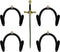 YYST MINI Adjustable Wall Hook Display Hanger for Sword, Dagger, Axe, KeyBlade, etc - 4/PK - No Sword - Vertical