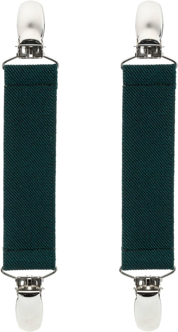 Hold’Em 1” Boot Straps Leg Pant Stirrup Elastic with Extra Heavy Clips, USA Made
