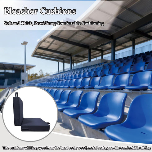 3.15 Inches Stadium Seat Cushion Thick Portable with Handle Bleacher Cushions for Indoor Outdoor Events Waterproof