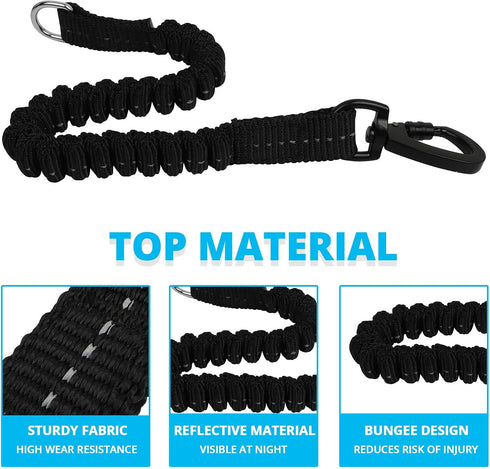 Long Dog Leash 40 FT - Heavy Duty Rope Leashes for Training with Swivel Lockable Hook and Reflective Threads for Dogs