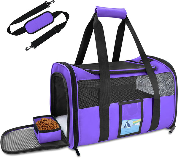 Refrze Pet Carrier Airline Approved, Cat Carriers for Medium Small Cats, Soft