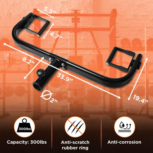 Yes4All Multi-Grip Rowing Landmine Handle, T Bar LAT, Viking Press, 550LBS Sturdy Design, Easy to Install