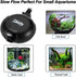 hygger Quiet Mini Air Pump for Aquarium, 1.5 Watt Oxygen Fish Pump for 1-15 Gallon Tank, Black