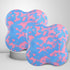 Flat Support Knee Pad, Yoga Practice Mat, Anti Slip Shock Absorption Cushion, Soft Durable Yoga Knee (Sakura Pink)