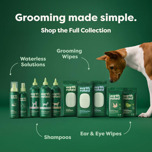 3-in-1 98.5% 16 oz Earth Rated Dog Detangler Shampoo & Conditioner, Hypoallergenic for Dogs & Puppies, Deodorizing