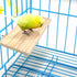 4 PCS Natural Wood Bird Perch Stand Platform Toy for Parrot, Budgies, Parakeet, Cockatiels, Conure, Lovebirds (Style 1)