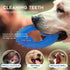 Puppy Teething Chew Toys - Freezable Teething Toy Set with 1 Ring + 1 Bone (Blue)