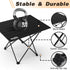 Portable Camping Table, Compact Aluminum Side Table with Carrying Bag for Hiking, Camping, Picnicking, BBQ