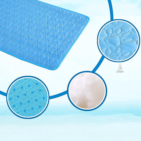 Dog Cooling Mat, Soft Machine Washable Silk Bed Cooling Pad for Dogs and Cats, Comfortable Summer Pet Supplies