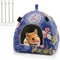 Hamster Tent Bed Winter Warm Hammock for Gerbil, Rat, Sugar Glider, Squirrel, Hedgehog, Small Birds (M, Blue Elk)