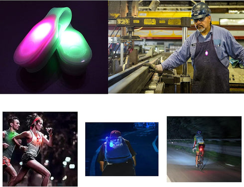 TENQIU Clip-On Magnetic LED Safety Light, Night Light with 3 Modes for Hiking, Dog Walking, and Running