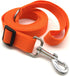 TAIAN Adjustable Nylon Dog Leash, 10 Foot Long Leash for Medium, Large Dogs, Orange