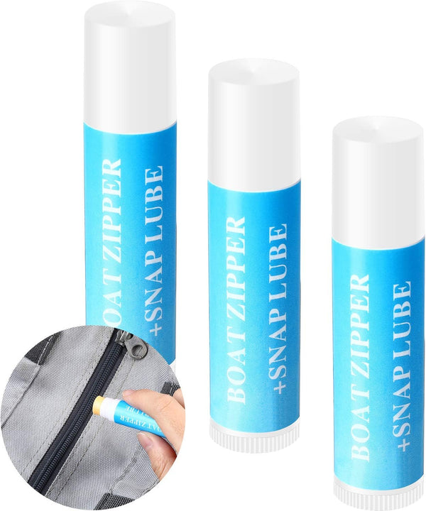 BBTO 3 Pcs Zipper Wax Snap and Zipper Lubricant for Boat Care