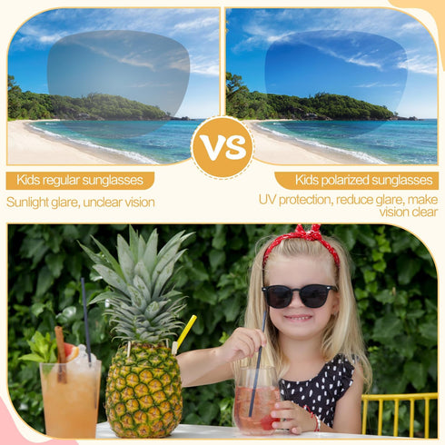 Mdvora (1-24 Kids Polarized Sunglasses - UV Protection Shades for Toddlers pcs)
