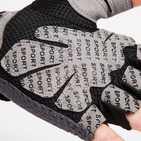Mealah Men Women Half-Finger Workout Gloves - Anti Slip Fingerless Gym Gloves for Weight Lifting, Cycling