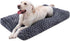 KSIIA Washable Dog Bed, Deluxe Plush Dog Crate Beds, Anti-Slip Pet Sleeping Mat for Large, Jumbo, Medium, Small Dogs,