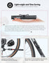 Tiakia Mini Bike Pump, Portable Compact Bicycle Pump, High Pressure Frame Pump 260PSI for Presta, Schrader & Woods