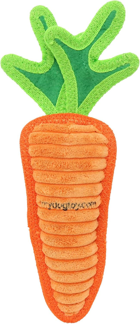 2 Pack) TUFFY - World's Tuffest Soft Dog Toy - Funny Food- Squeaker -Multiple Layers. Made Durable, Strong & Tough.