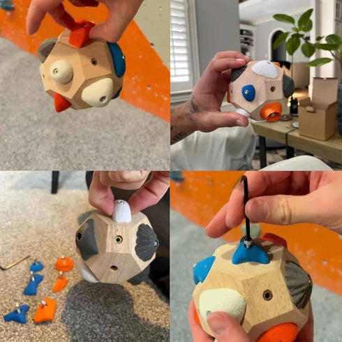 BEEUHLIL 3D Handcrafted Boulder Block - Build Strength and Precision, Rock Climbers Gift for Mountain Climbing Present