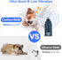 Casfuy Dog Nail Grinder with LED Light, Upgraded 2-Speed Electric Trimmer for Small Medium Large Dogs, Dark Blue