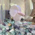 2lb Fluorite Crystal Aquarium Gravel Natural Crushed Crystal Chip Bulk 7mm-9mm Irregular Gem Rocks for Home Decoration Fish Tank Colorful Gravel Filler Bottom Ornament