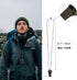PATIKIL Emergency Whistle, 3 Pack: 3-in-1 Survival Whistles with Compass, Thermometer, and Lanyard for Outdoor