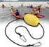 Keenso Drift Anchor Line with Stainless Steel Nylon EVA Rope, Kayak Throw Line Buoy Accessory for Boat