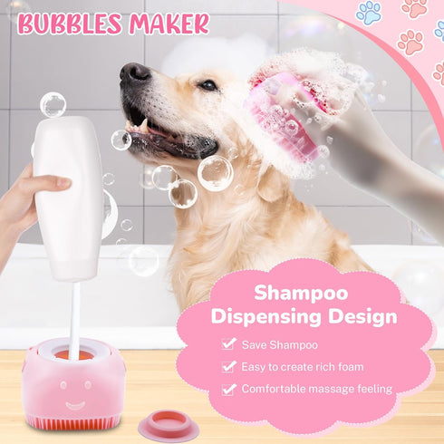 Aiolpy 8-Piece Dog Grooming Kit for Shedding Pet Grooming Supplies with Deshedding Brush, Bath Gloves, Towels