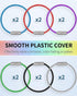 Uniclife 4 Inch/6 Inch Wire Keychain Cable - Large Stainless Steel Key Ring Loop Holder for Luggage Tag Keeper