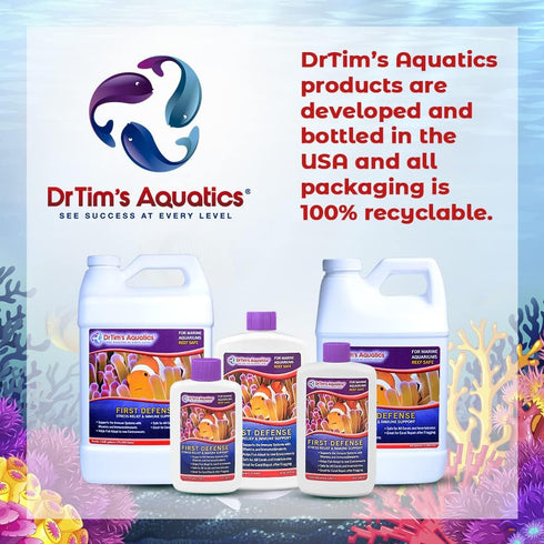 DrTim's Aquatics First Defense for Reef Aquariums, Stress Relief & Immune System Support, 4 oz.
