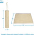 Best Pet Supplies Catify Hanging Log and Mat Scratchers, Heavy Duty Indoor Play for Cats, Cream