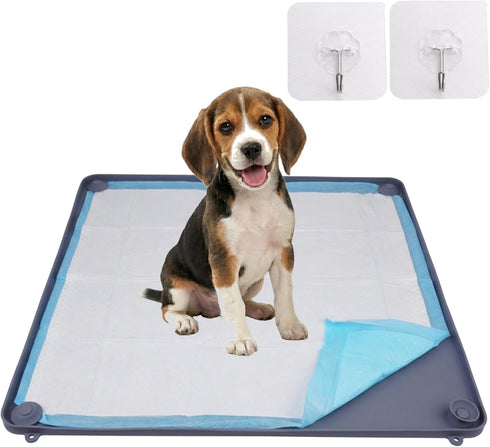 Generic 2-in-1 Silicone Dog Pee Pad Holder Tray, 24x24 - Non-Slip Potty Training