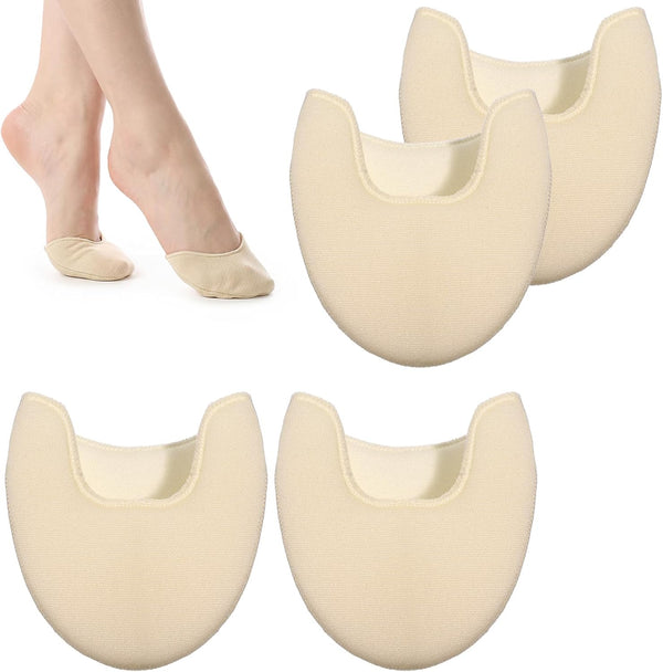 Eldraqth 2 Pairs Ballet Toe Pads for Pointe Shoes, Breathable Ballet Toe Pads